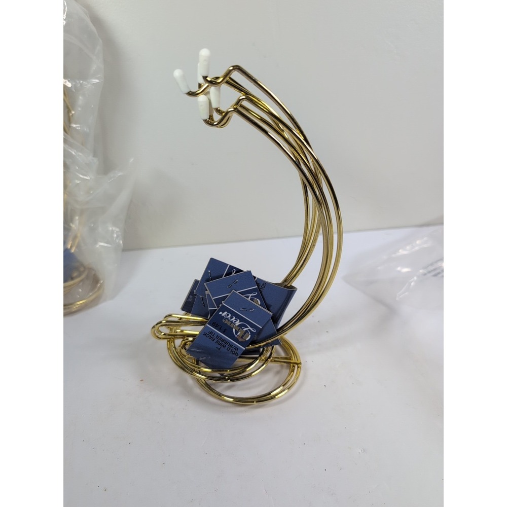 Vintage Darice Gold Hanger with Rubber Tip 7" inch Easel LOT Jewelry Crafts
